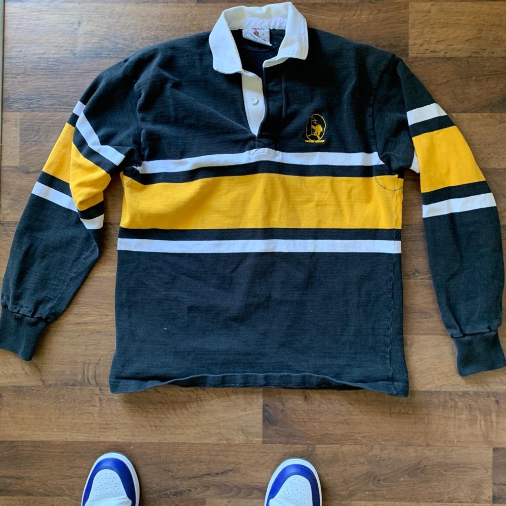 REAL BARBARIAN long sleeve polo (M)